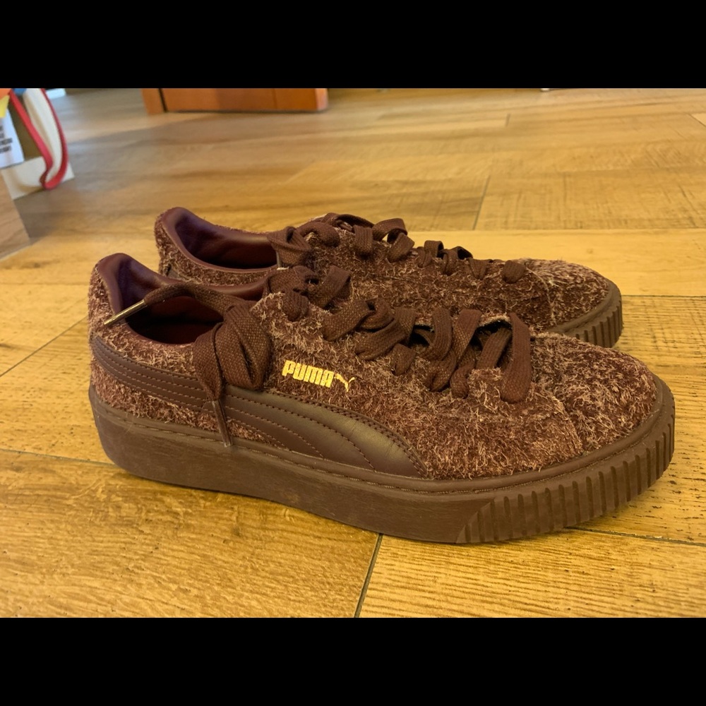 Puma Suede Platform Purple shoes